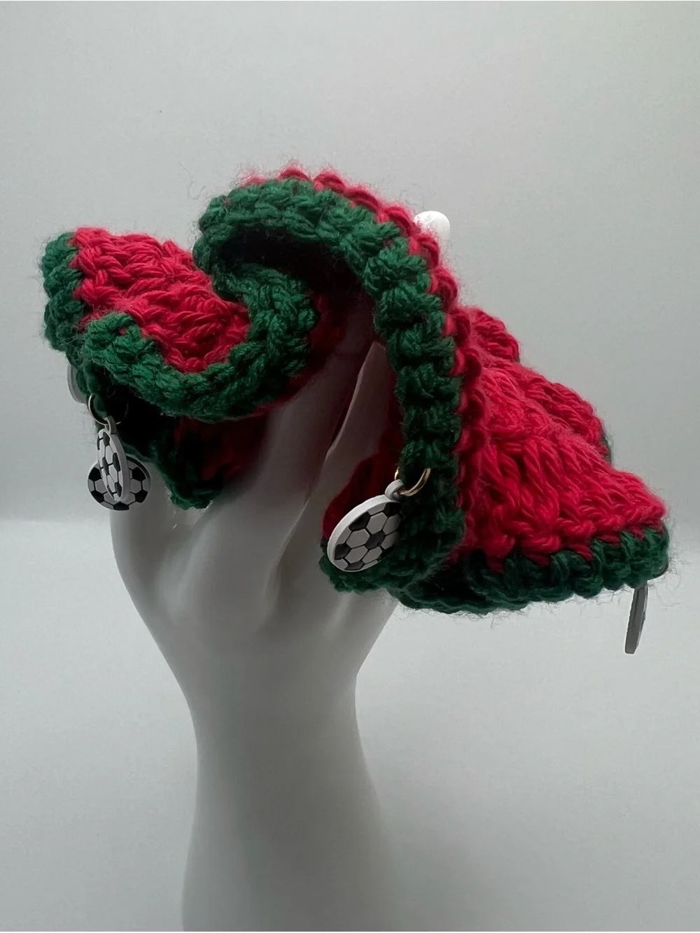 Soccer Fan Scrunchie with Soccer Charms